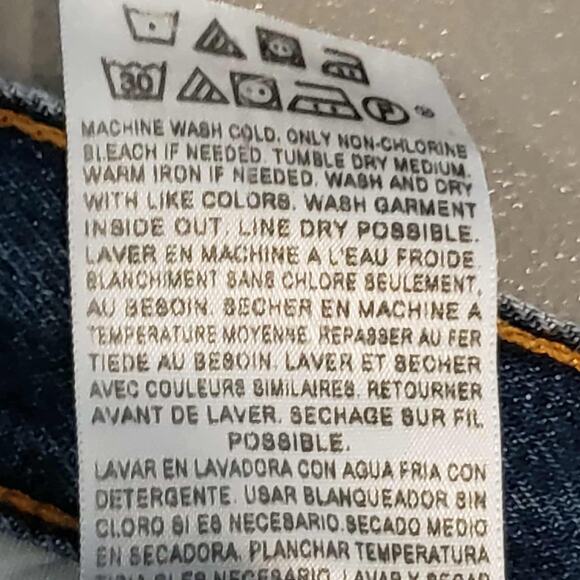 Levis 501 Jeans Mens 34x35 Blue Denim Button Fly Straight Medium Wash XX - Picture 9 of 15